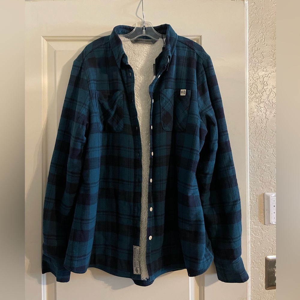 NWT Harley Davidson flannel jacket